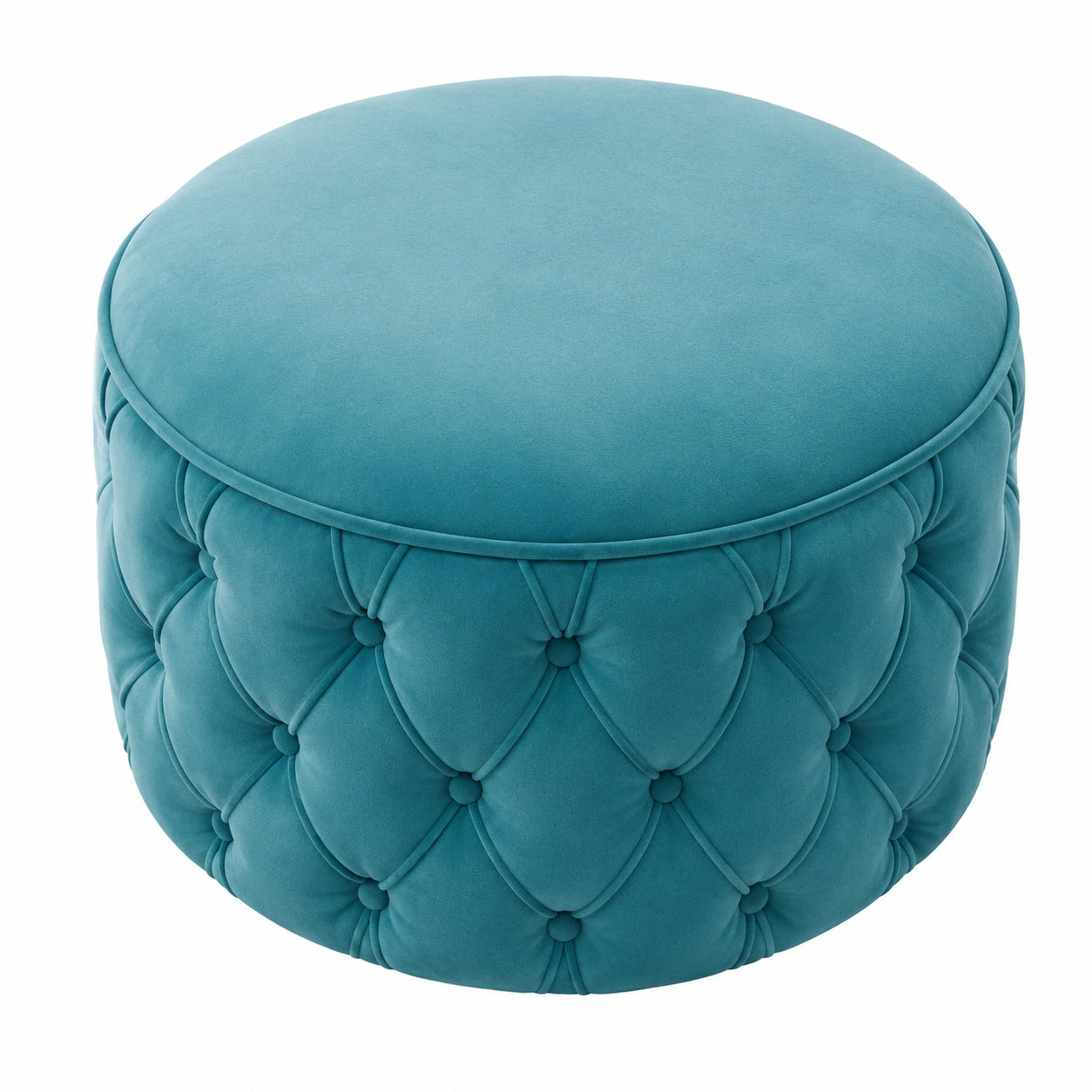 Moderner Samt-Fußhocker mit Stauraum für Wohnzimmer und Schlafzimmer, in Gelb oder Blau erhältlich