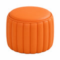 Runder Hocker mit Stauraum, weiche Polsterung, ideal für Flur, Wohnzimmer, Schlafzimmer, kompakte Größe 20 x 28 cm, stilvolles Akzentstück